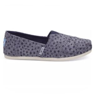 Toms Chambray Dotted Alpargata Size 8.5